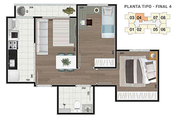 Plantas - Residenciais La Vite Jundiaí - Casa Verde e Amarela